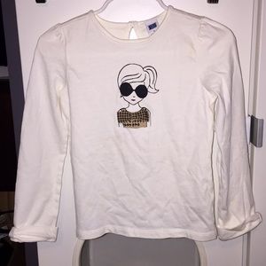 Janie & Jack Long Sleeve T-shirt Bow Sunglasses 5